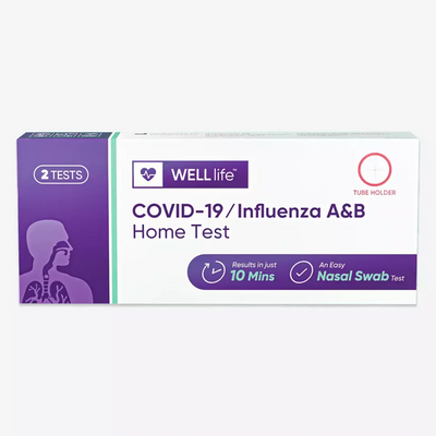 WELLlife™ COVID-19 / Influenza A&B Home Test Kit - 2 Tests